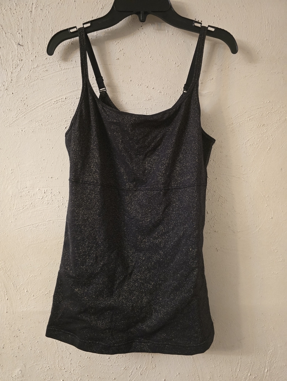 Maidenform Black Shimmer Camisole with Adjustable Straps Shapewear